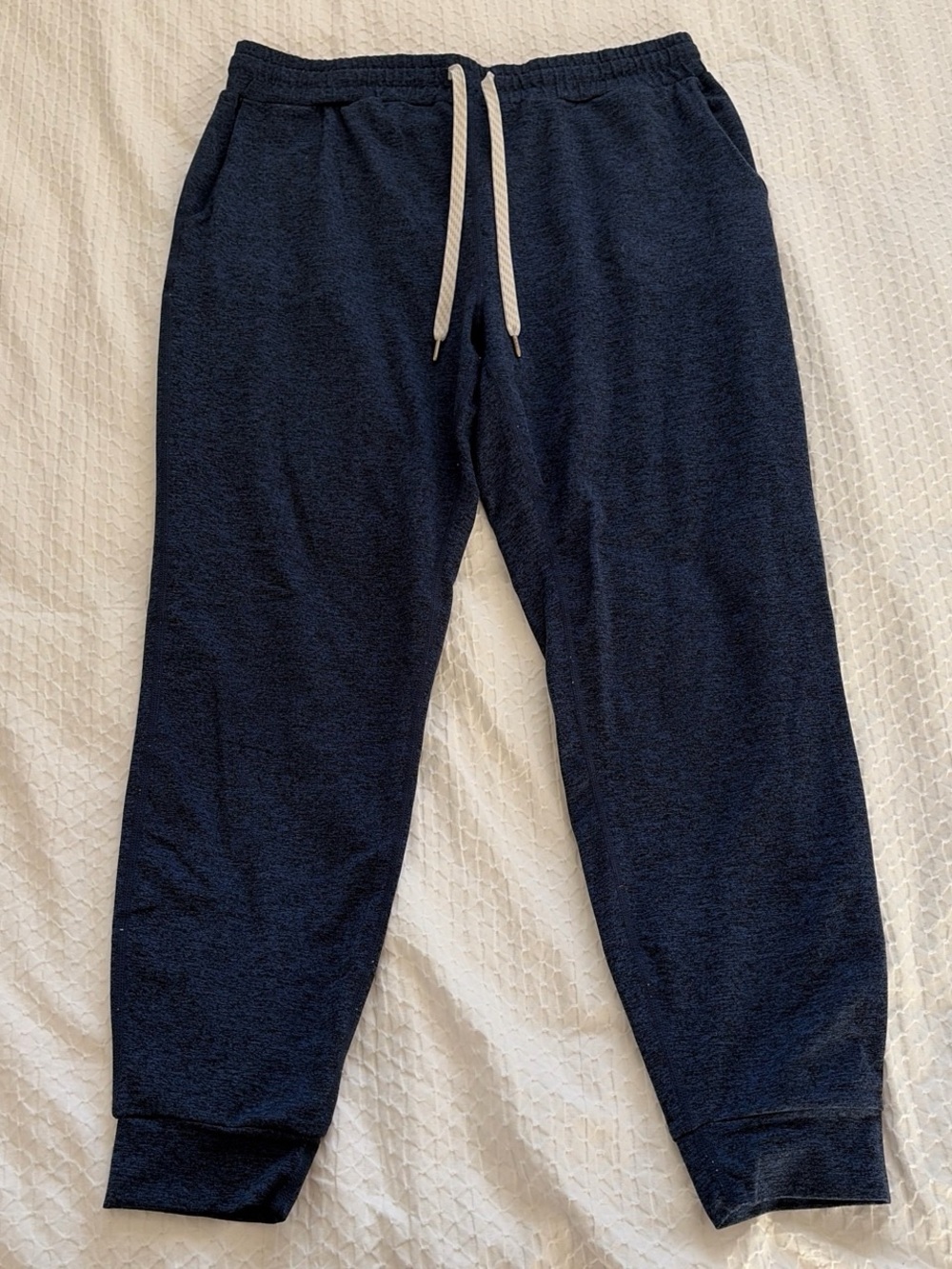 Vuori Navy Terry Drawstring Joggers